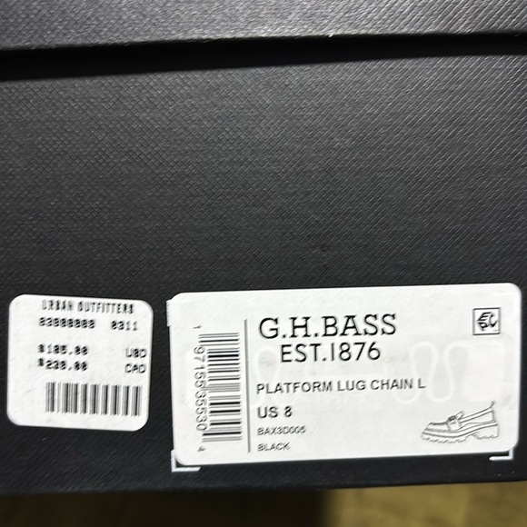 GH Bass Womens Ella chain platform chain lug loafer size 8 - Picture 9 of 9